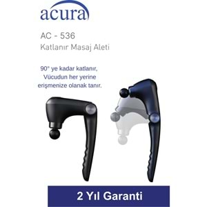 ACURA AC-536 ISITMALI & SOĞUTMALI PROFESYONEL KATLANIR MASAJ ALETİ