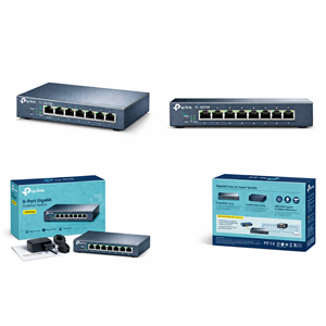 TP-Link TL-SG108 8 Port 10-100-1000 Mbps Switch Çelik Kasa