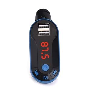 HELLO HL-19683 BT-FM MODULATÖR ÇİFT USB/SD/MP3 12-24 VOLT HAFIZASIZ BLUETOOTH FM TRANSMITTER - 19683