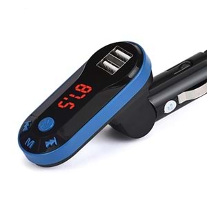 HELLO HL-19683 BT-FM MODULATÖR ÇİFT USB/SD/MP3 12-24 VOLT HAFIZASIZ BLUETOOTH FM TRANSMITTER - 19683