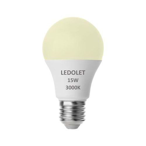 LEDOLET 15W SARI LED AMPUL (100)