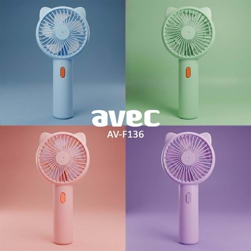 AVEC AV-F136 USB ŞARJLI MİNİ FAN (144)