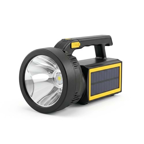 Panther PT-6214 Solar Panelli ve Powerbank Özellikli USB Şarjlı El Feneri