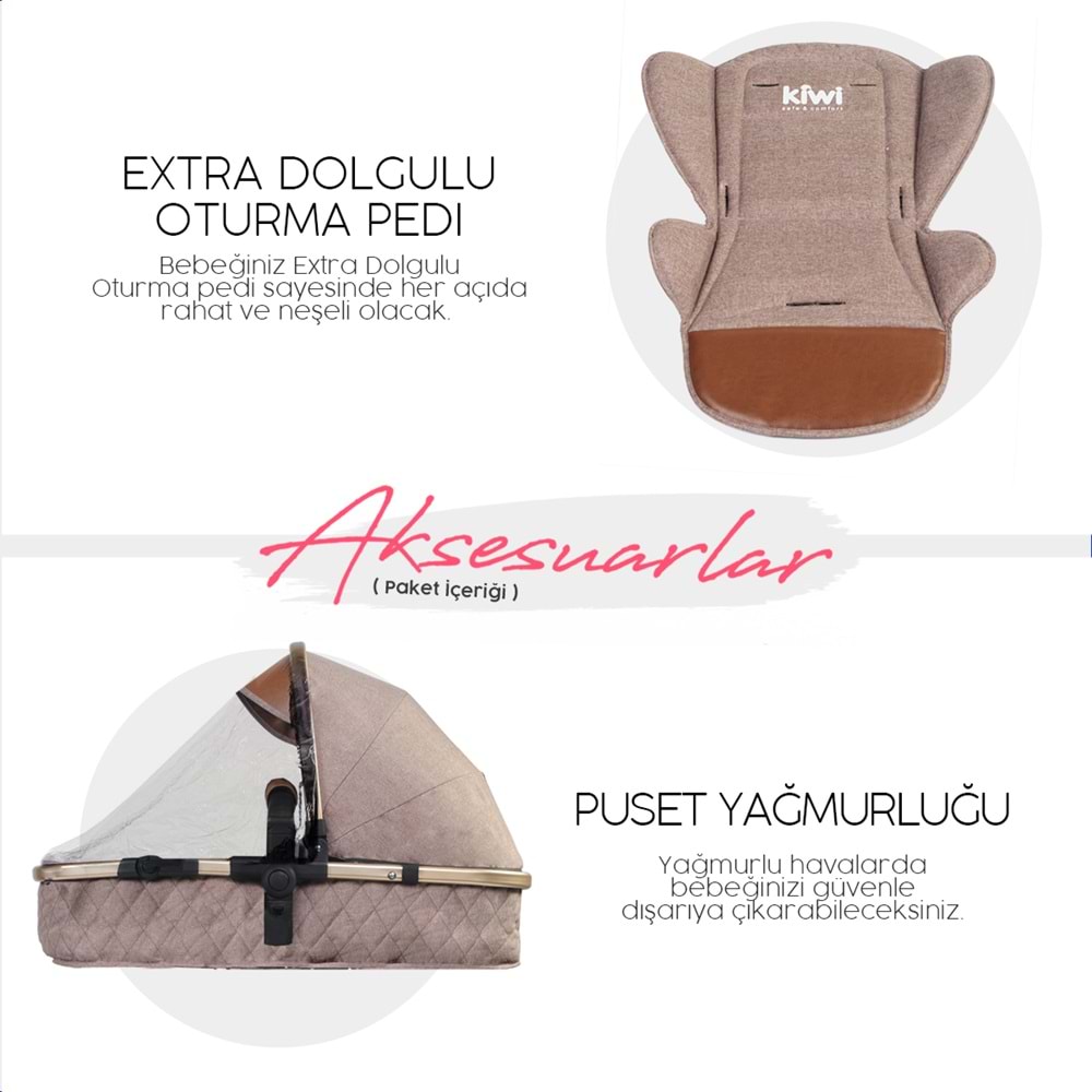 Kiwi City Way 5 In 1 Travel Sistem Bebek Arabasi