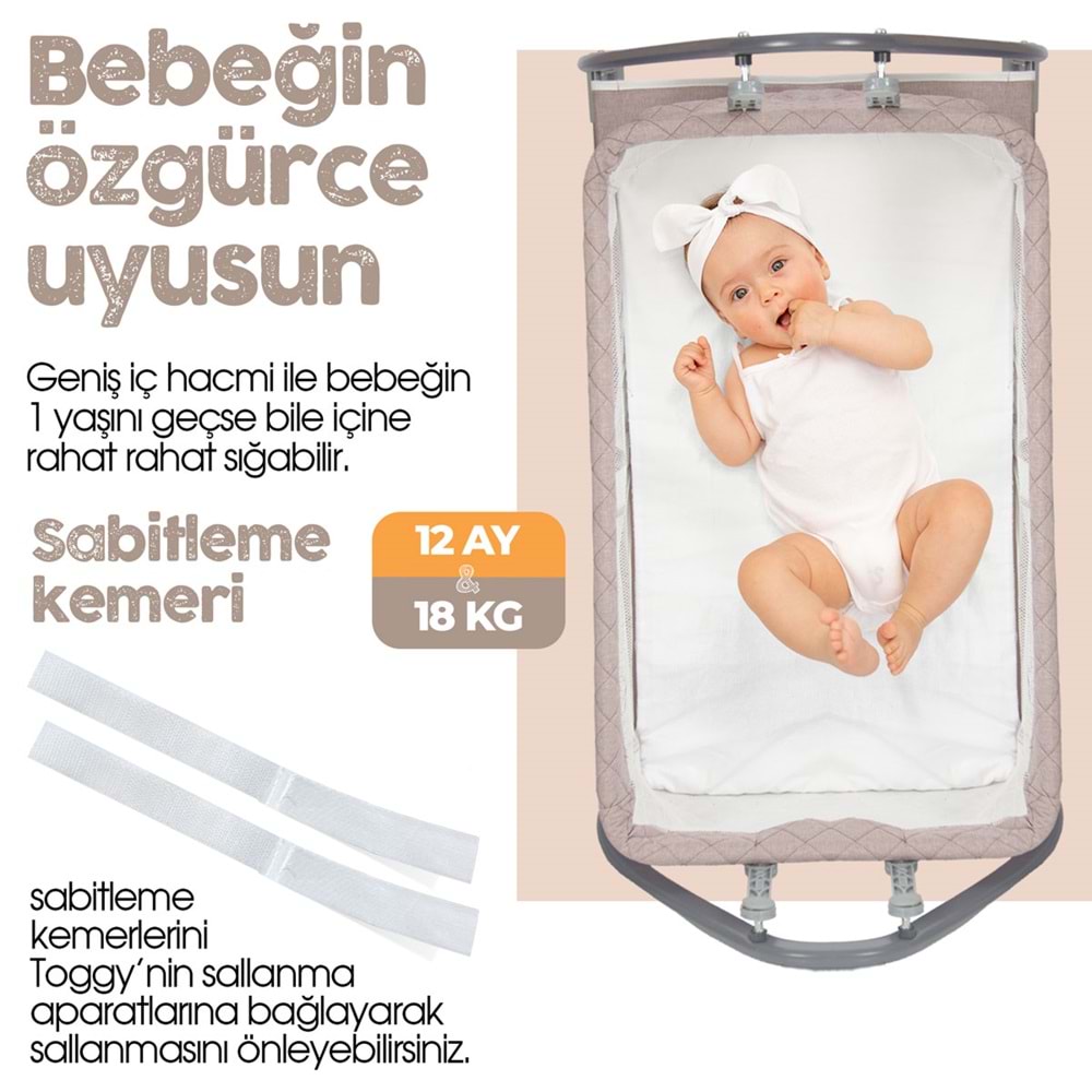 Kiwi Toggy Sallanabilir Anne Yani Portatif Bebek Besigi