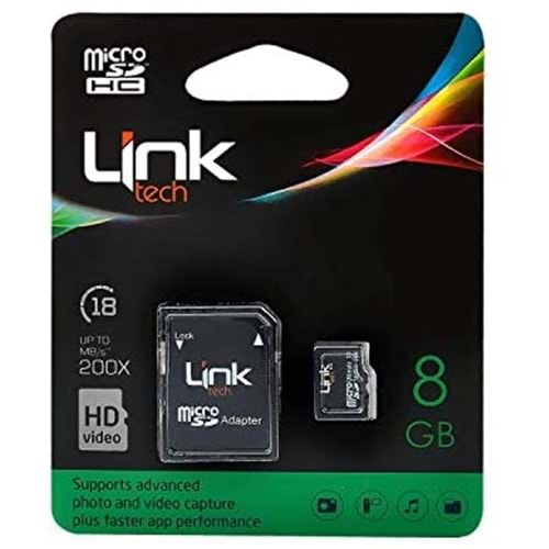 LİNK TECH 8 GB MICRO SD KART CLASS 18 ULTRA SPEED 200X MB/S LMC-M103